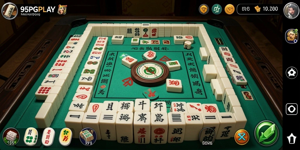 Tampilan gameplay Mahjong yang menarik dan interaktif.