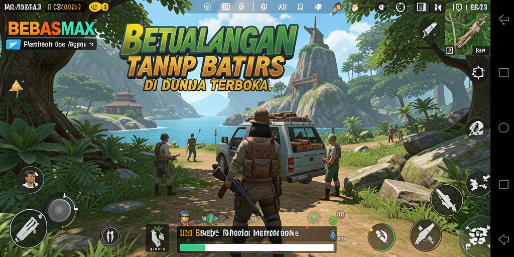 Gameplay seru dan interaktif dalam dunia terbuka BEBASMAX.