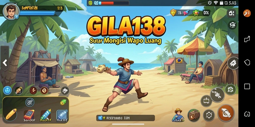 Tampilan gameplay GILA138 yang ceria dan menghibur.
