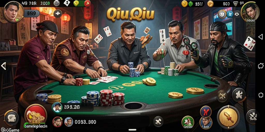 Tampilan gameplay H89 yang menarik dan seru dalam permainan QiuQiu.