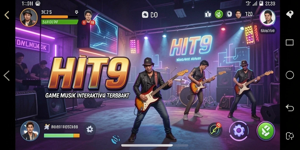 Tampilan gameplay HIT9 yang menarik dan penuh warna.