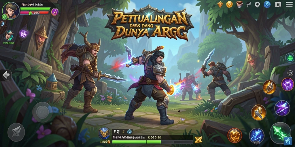 Tampilan gameplay ARPG yang mendebarkan dan penuh aksi.