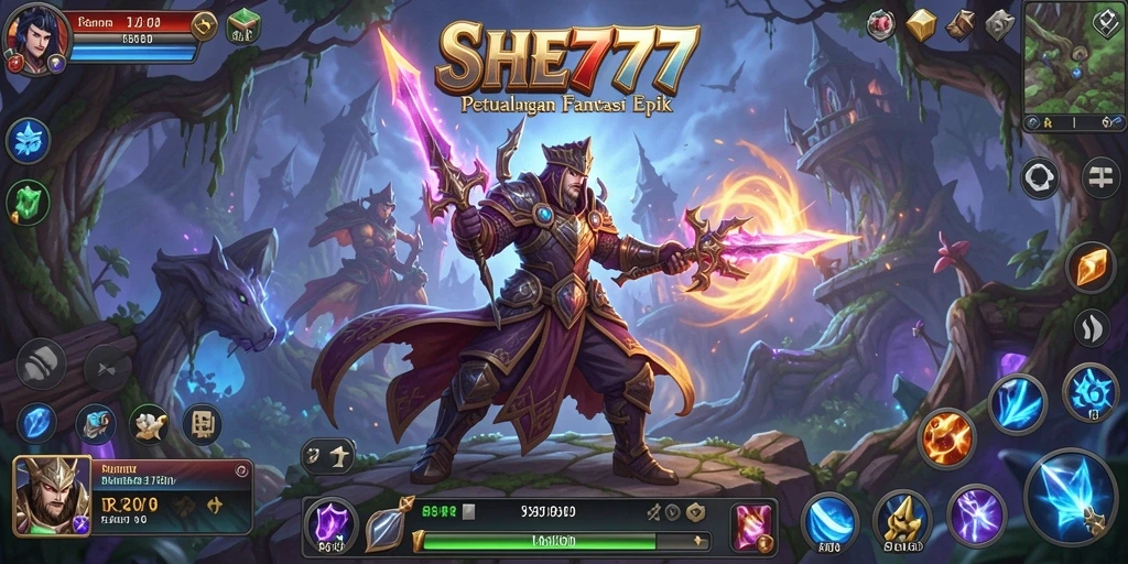 Gameplay SHE777 menunjukkan aksi, strategi, dan petualangan seru.