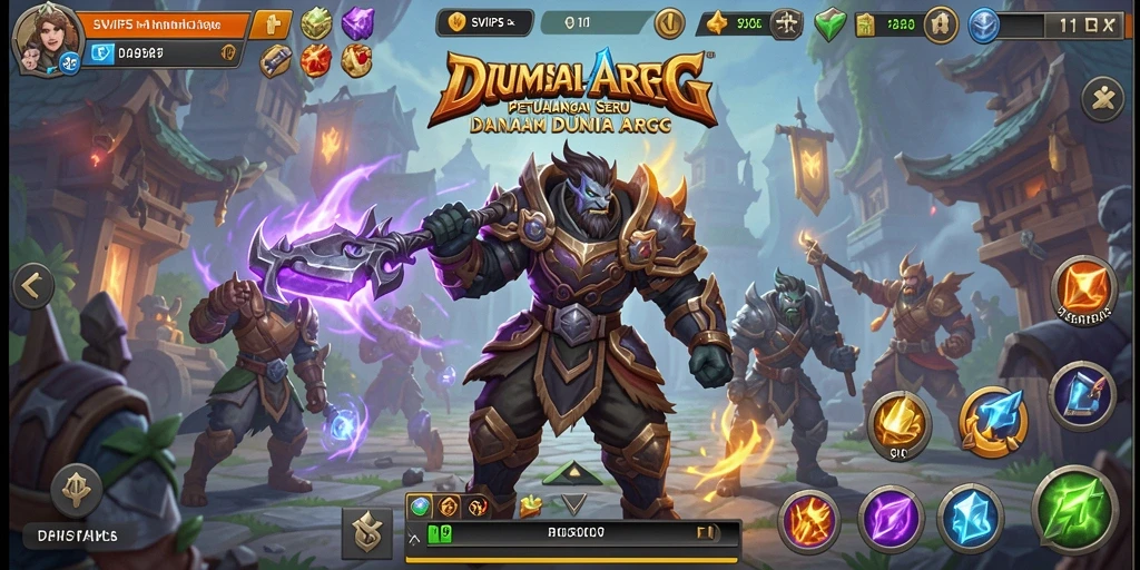 Tangkapan layar utama gameplay ARPG SVIP5 yang menarik.