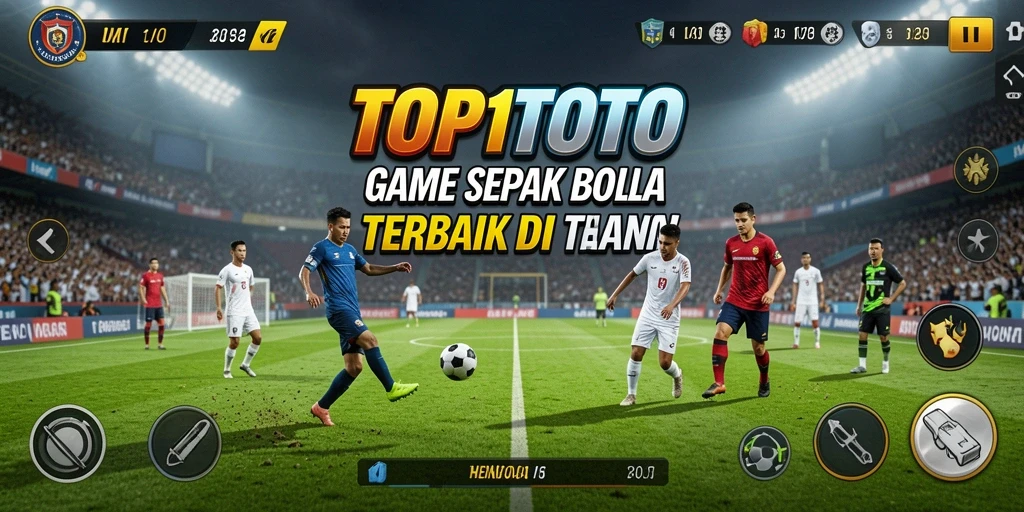 Tampilan gameplay seru dalam permainan sepak bola TOP1TOTO.